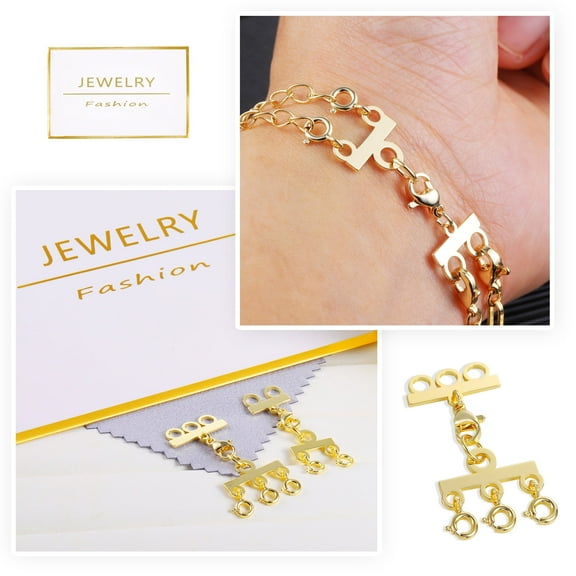 Alexcraft Jewelry Layered Necklace Connector Separator for Multiple Necklaces (2 PCS)