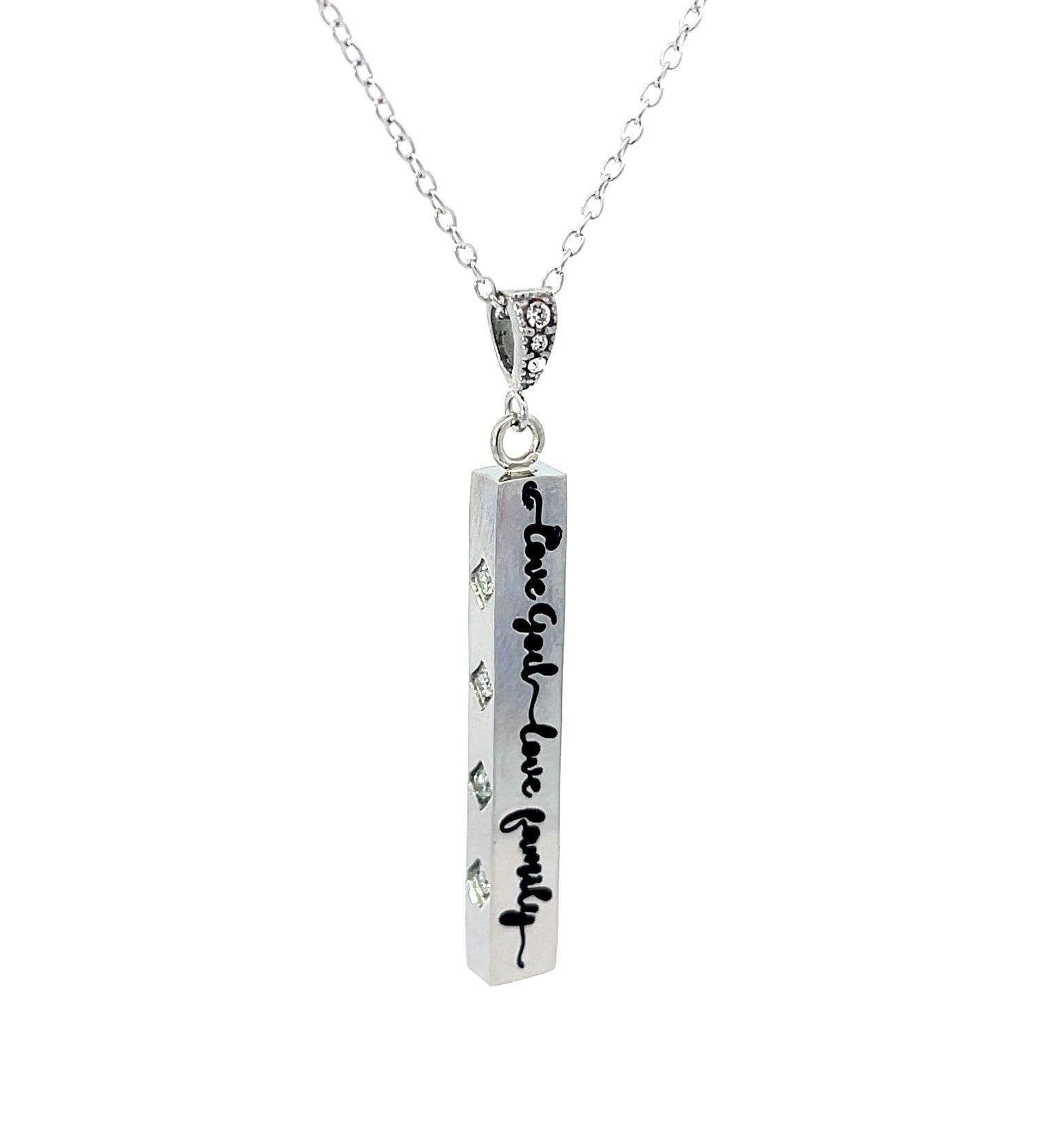 SPIRIT AND TRUTH JEWELRY Necklace-Love God Love Family (Womens) (18")