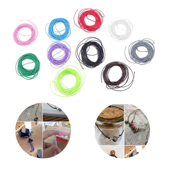 Vosarea upholstery Waxed Cotton Assorted Color Shoe Repair Jewelry Makers Craft Making 10pcs