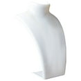 thumbnail image 1 of Necklace Mannequin Stand Holder Velvet Pendant Chain Jewelry Display RackAcrylic display stand portrait neck mold plastic necklace display stand white, 1 of 3