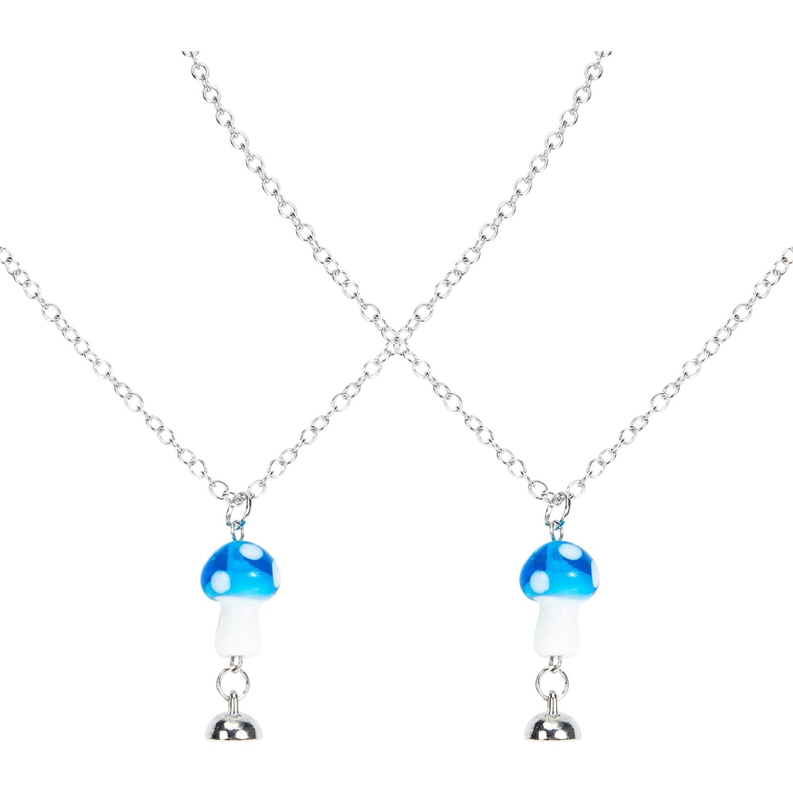 Necklace Mushroom Necklaces Moon Friendship Magnetic Matching Pendant Relationship  Couple Jewelry 