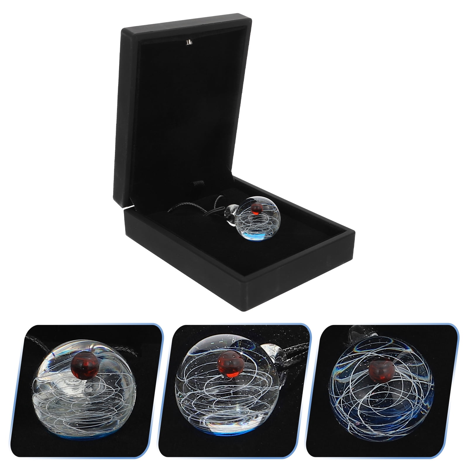 Necklace Pendant Universe Azure Stone Pendant Star Crystal Ball Jewelry