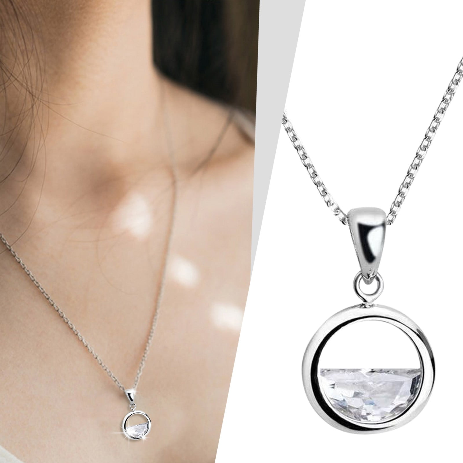 Necklace Pendants Disc Pendant Necklace Rose Initial Necklace Preppy