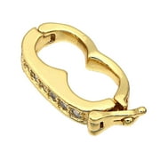 HPDDIN Necklace Shortener Clasp Mini Pearl Enhancer Push Clasp Extender Necklace Chain Connector for Jewelry Crafts Making
