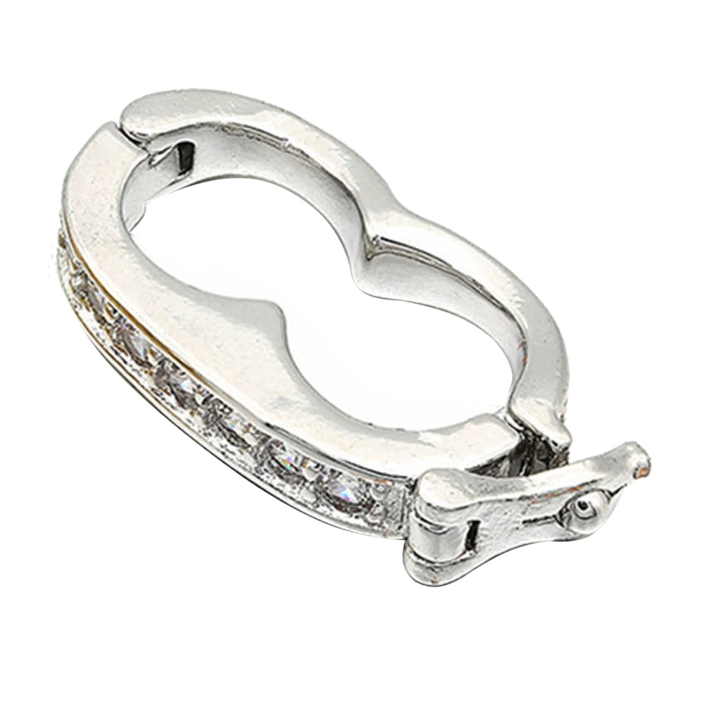 Necklace Shortener Clasp Mini Pearl Enhancer Push Clasp Extender Necklace Chain Connector for