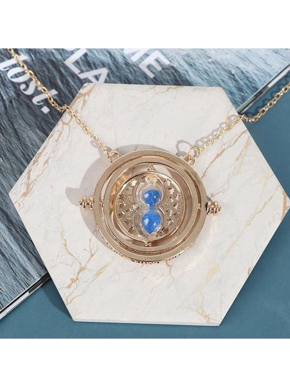 Necklace Time Necklace 3D Hourglass Necklace Rotatin
