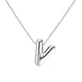 thumbnail image 1 of Necklace – Trendy Personalized Gift for Women Silver Necklace With Words For Fashionable Women With Initials A Present For Women Teenagers And, 1 of 4