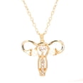 thumbnail image 1 of Necklace for Women Ladies Creative Personality Uterus Pattern Rhinestone Metal Necklace Gift for Women, 1 of 8
