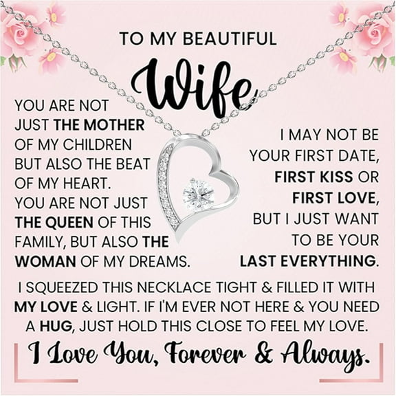 Necklace to My Wife Gift for Soulmate From Lover Husband Amazing Forever Love Necklace Jewelry Present for My Sweet Heart