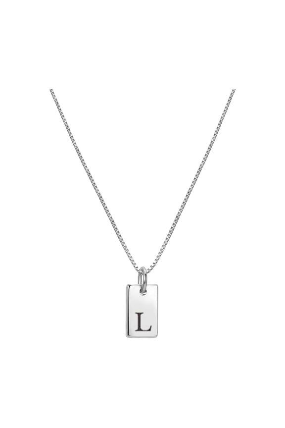 Necklaces & Pendants Gem Elegant Initial Silver Plated Necklace for Women with Name Pendant Letter Jewelry for Her