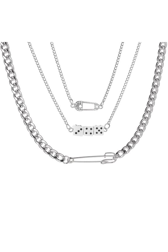 Necklaces & Pendants Layered Choker Necklace Handmade 14K Gold Plated Y Pendant Necklace Multilayer Bar Disc Necklace Adjustable Layering Choker Necklaces for Women