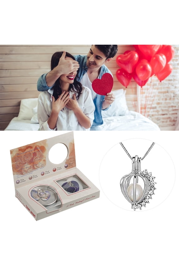 Necklaces & Pendants Pearls DIY Necklace Making Set with Cage Lock Kit for Crafting Surprise for Wife 1ml