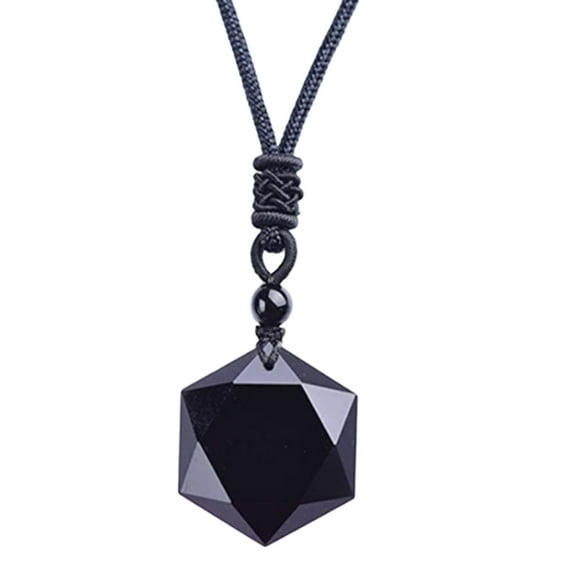 Necklaces Pendants for Women Womens Black Star Love Crystal Jewelry With Adjustable Rope NeckGifts Valentine's Day Gifts Clearance