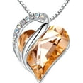 thumbnail image 1 of Necklaces for Women, Infinity Love Heart Pendant with Birthstone Crystals, Jewelry Gifts for Wife, Silver Plated 18 + 2 inch Chain, Birthday or Chrismas Holiday Gift for Her, Mom, Girlfriends, 1 of 12