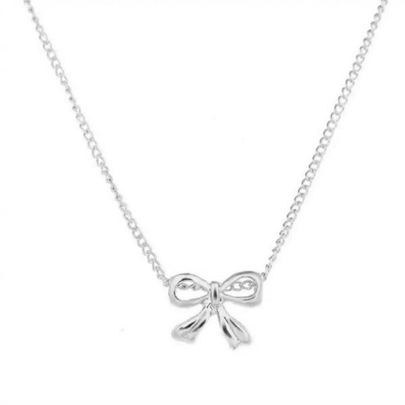 Necklaces for Women Trendy Women Jewelry Gold And Silver Two Tone Bow Necklace Stainless Steel Elegant And Durable For Everyday Wear Or Gifting For Women