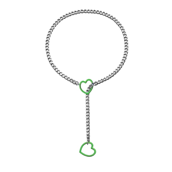 Necklaces for Women Women'S Jewelry Adjustable Punk Heart Lock Pendant Necklace Cuban Link Long Chain Y Shape Jewelry For Women Stainless Steel Heart Necklace