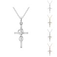 thumbnail image 1 of Necklaces for Women 2026 Fashion Shiny Rhinestone Christian Cross Pendant Necklace Jewelry Gift, 1 of 5