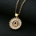 thumbnail image 1 of Necklaces for Women Gnobogi Fashion 26 English Letter Necklace Round Letter Zircon Necklace, 1 of 2