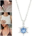 thumbnail image 1 of Necklaces for Women Jewelry for Women Christmas Snowflake Zircon Pendant Necklace Accessories For Daily For Christmas For Present, 1 of 9