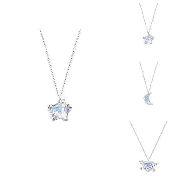 Necklaces for Women Love Planet Pendant Necklace Fashion Jewelry Accessories Gift