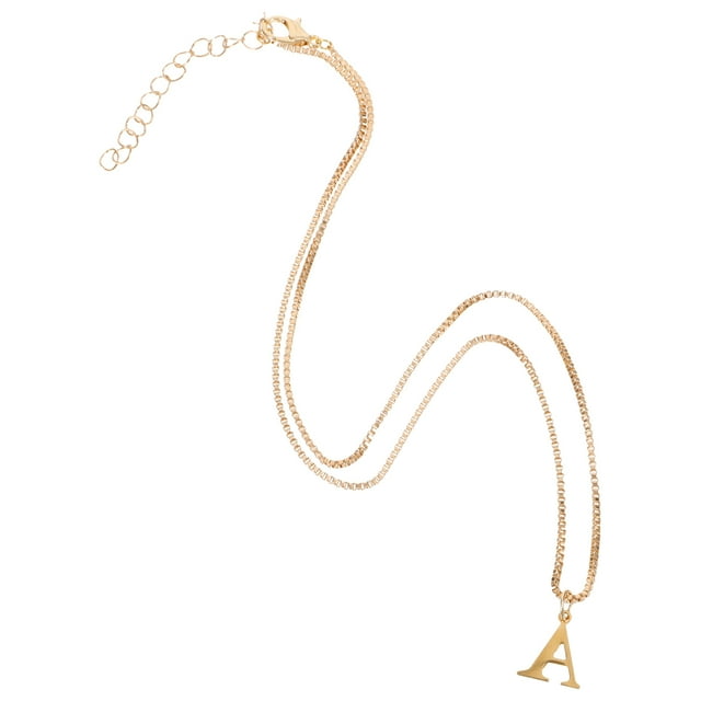 Necklaces for Women Trendy Letter Pendant Dainty Simple Clavicle Chain