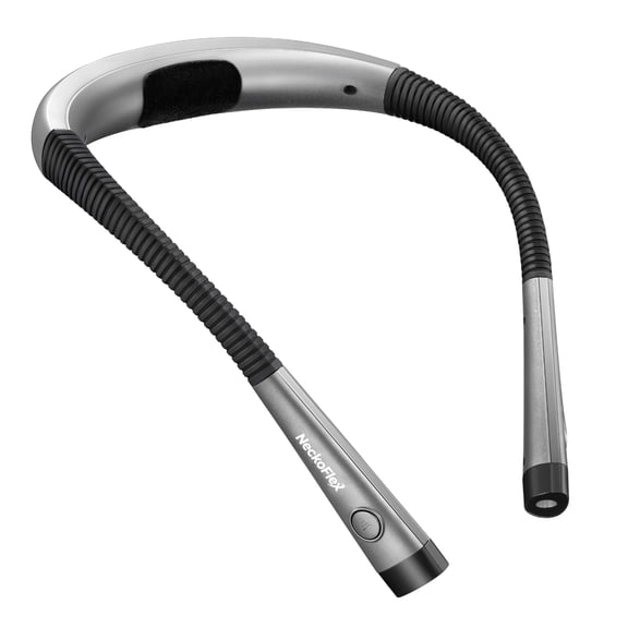 NeckoFlex LED Neck Reading Light Hands-Free Book Light for Reading in Bed, 3 Colors, 6 Brightness, Bendable Arms, USB-C Rechargeable, 80-Hour Battery, Perfect for Knitting & Crafting