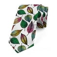 thumbnail image 1 of Necktie, Abstract Style Leaf Designs, 3.7", Multicolor, by Ambesonne, 1 of 4