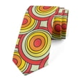 thumbnail image 1 of Necktie, Circles in Warm Pastel Tones, 3.7", Multicolor, by Ambesonne, 1 of 4