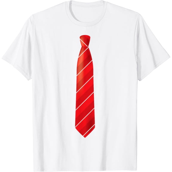 Necktie Dress T-Shirt for Weddings, Prom, Office, Receptions T-Shirt100% cotton
