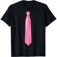 thumbnail image 1 of Necktie Dress T-Shirt for Weddings, Prom, Office, ReceptionsMen and women, Black T-shirt, size: Extra large, 1 of 4