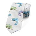 thumbnail image 1 of Necktie, Reptile Animal on Branch, 3.7", Multicolor, by Ambesonne, 1 of 4