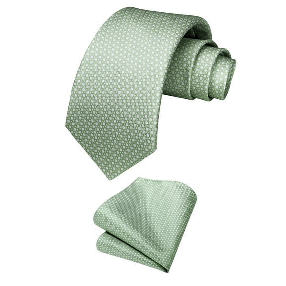 Neckties for Men Classic Handkerchief Ties Formal Business Tie with Pocket Square Set Wedding Party