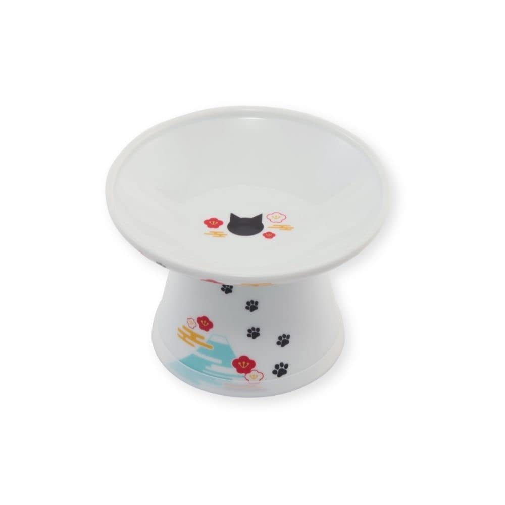 Fuji Extra Wide Elevated Porcelain Cat Food Bowl