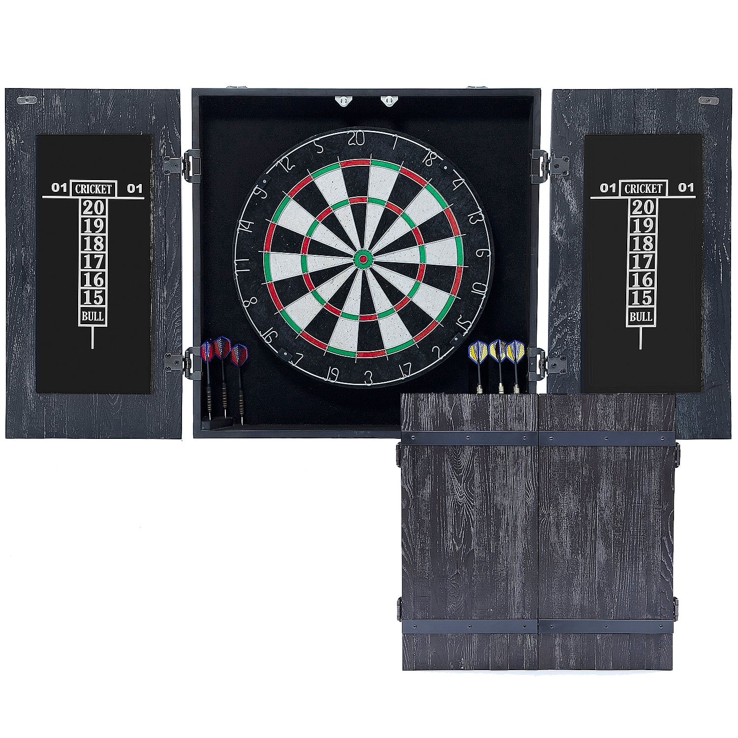 GLD Products Bristle Dartboard and Cabinet with Darts