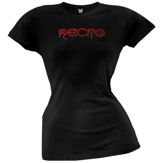 Necro Women's Juniors Logo Short Sleeve T Shirt