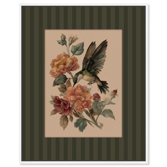Nectar Harvest Canvas Print Botanical Art by Art Remedy, White Frame, 30 x 36
