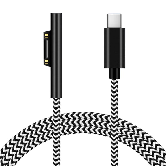 Necvior Type-C Power Charger Pd Fast Charging Cable For Microsoft- Surface Pro 3 4 5 6 7