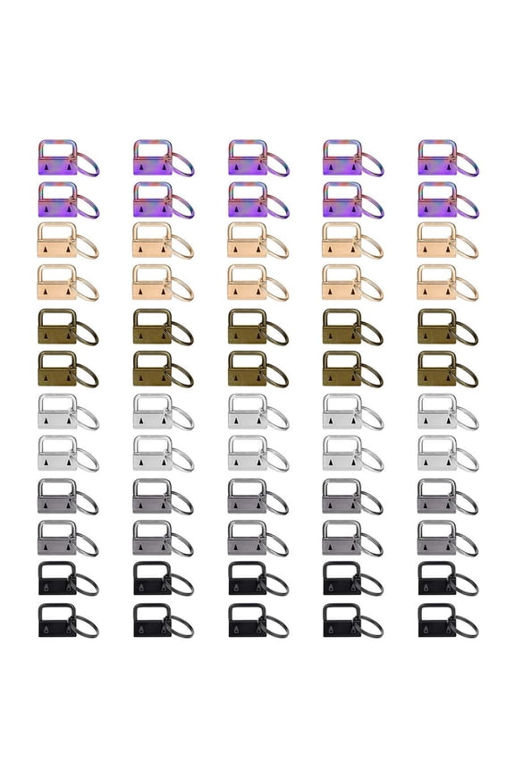 1 Set 2.5cm for Key Fob Hardware for Wristlet for Key Lanyard for Key Chain Making Lanyard Keychain Hardware with for Ke