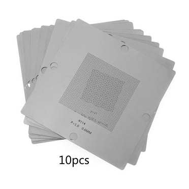Necvior 10/27Pcs BGA Reball Reballing Rework Net Universal Stencils Directly Heat Set