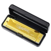 Necvior 10 Holes 20 Tones Profession Key of C Chromatic Harmonica, Mouth Organ and Professional Harmonica for Kid, Adult, Player