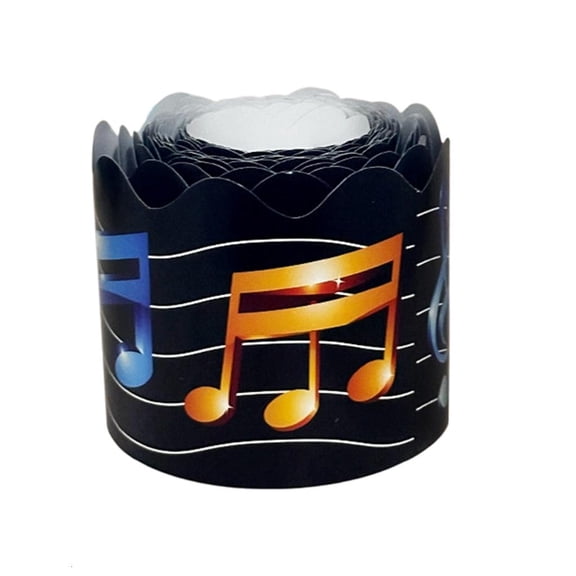 Necvior 10 Meter Music Theme Border Roll for Class Displays and Signs