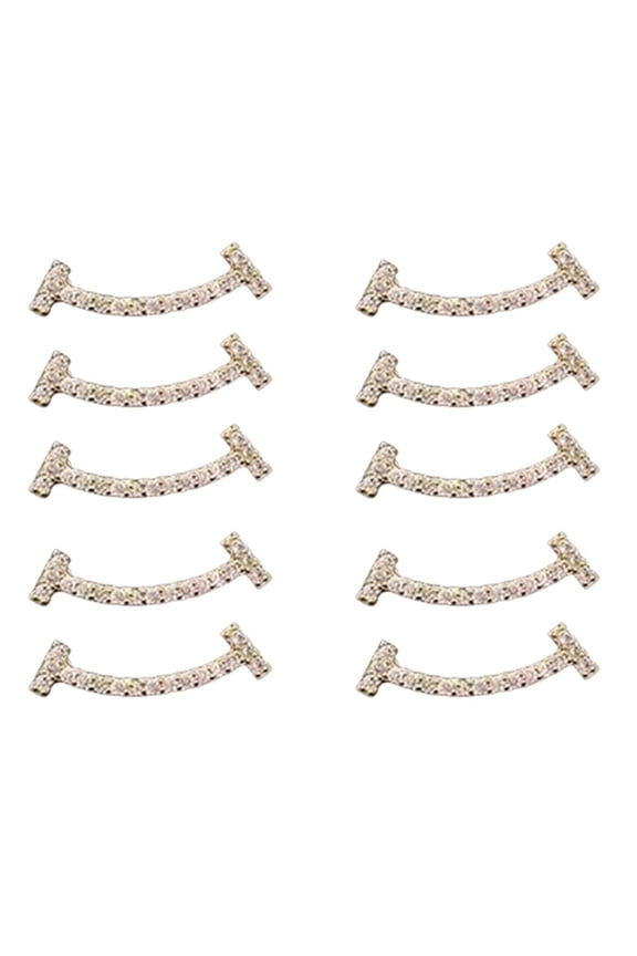 10 Pack Fashion Brooch Smile Brooch Stylish Clothing Pin Fixed Clothes Pin Sweater Pin Coat Clothing Jewelry Accessory