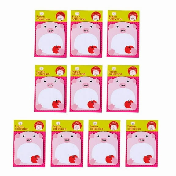 Necvior 10 Pcs Cartoon Dogs Stickier Note Memos Stickier Pad Funny Note Pad for Students