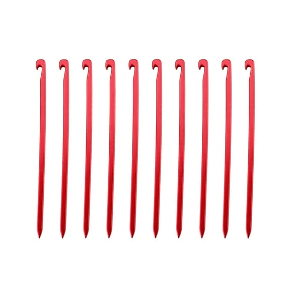 Necvior 10 Pcs Heavy Duty Tent Peg Ground Stakes for Canopy, Camping, Hiking, Beach