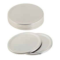 Necvior 10 Pcs/Set Wide Mouth Jar Lids Suitable for Mason Canning Jar Storage Solid Caps