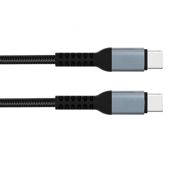 Necvior 100/240W USB C to USB C Sync Data Fast Charging Cable Nylon Braided 480mbps