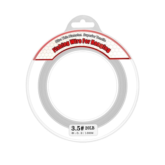 Necvior 100Meters Fishing Line Fishing Wire Monofilament Clear Nylon Fishing Line Invisible Beading Thread for Hanging Ornament
