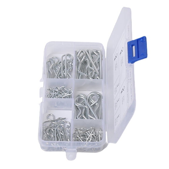Necvior 100Pcs Cotter Pins Spring Clip Retainer Pins for Hitch Pins, Machinery