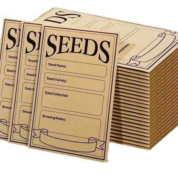 Necvior 100Pcs Paper Sample Envelopes 3x4.7Inch Coin Envelopes Bags for Sample Travel Collection Snacks Food Storage