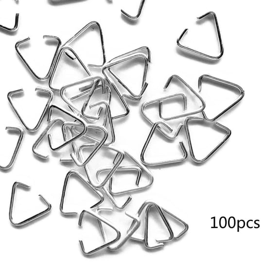 Necvior Triangular Open Jump Rings Iron Pinch Clip Bail Hang Drops Jewelry Findings Si